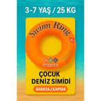 Çocuk Deniz Simidi ABCD Sarı Model – 3–7 Yaş / 25 kg’a Kadar