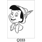 Çocuk Desen Stencil Şablon (20x20) Ç-033