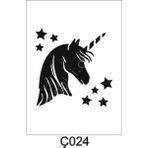 Çocuk Desen Stencil Şablon (25x25) Ç-024