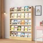 Çocuk Duvara Monte Kitaplık Düzenleyici, 3/4/5/6 Katlı Yerden Tasarruflu ve Anti damping Oyuncaklar, CD'ler ve Kitaplar için Tasarım, Yatak Odası, Oturma Odası veya Ev Ofis için Çocuk Kitaplığı