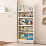 Çocuk Duvara Monte Kitaplık Düzenleyici, Anti Damping Özellikli, Yerden Tasarruflu Oyuncak/CD/Kitap Depolama Çözümü Çocuk Odası/Ev/Oturma Odası için 3/4/5/6 Katlı Mevcuttur