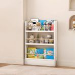 Çocuk Duvara Monte Kitaplık, Yerden Tasarruflu 3/4/5/6 Katlı Kitaplık, Çocuk Odası için Anti-Damping Oyuncak/CD nizer, Çocuk Ev ve Oturma Odası Dekoru için Mükemmel