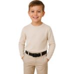 Çocuk Erkek Kemer Siyah Tokalı Kot ve Kumaş Pantolon - 95 cm