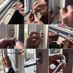 Çocuk Geçirmez Pencere kapı kısıtlayıcısı, çocuklar Için en Iyi çinko Alaşım Güvenlik Kilidi, Evde Hastane Okulu Güvenliği Için Kolay çalışma, Ultra dayanıklı Malzeme, çocuğun Düşmesini önleyin,