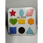 Çocuk Gelişimi Şekiller Yap-Boz Puzzle Oyun Kaliteli - Renkli