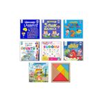 ÇOCUK GELİŞİMİ YAYINLARI 5 Yaş Eğitim Gelişim Seti (Bulmaca-Labirent-Örüntü-Sudoku-Bilişsel-2 Hikaye Kitabı)+Tangram HEDİYE