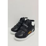 Çocuk Günlük Unisex Cırtlı Bot Kız Erkek Çocuk Botu 1031-116-0002 Siyah-Beyaz 32