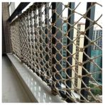 Çocuk güvenlik ağı kenevir halat tırmanma ağı balkon ve bahçe için 1x10m (3.3x33ft) fotoğraf duvar dekorasyonu merdiven ve engeller için koruyucu ağ güvenli oyun