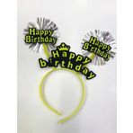 Çocuk Happy Birthday Neon Renk Doğum Günü Tacı 12 Adet