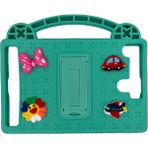 Çoçuk Için Yeşil Tablet Kılıfı Galaxy Tab A8 / S6 Lite Huawei / Lenovo Tab P10 - Tab M10 Seri Uyumlu