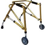 Çocuk Iki Tekerlekli Ters Walker - Yürüteç Küçük Beden ( 50 - 65 Cm) - Sarı