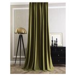 Çocuk Karartma Perdeleri 2'li Paket, 2 x 107G x 160H cm, Düz Yeşil, Kancalar için Işık Engelleyici Perdeler, Çocuk Odaları için İdeal, Enerji Verimli, Gürültü Azaltıcı