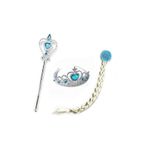 Çocuk Karlar Ülkesi Frozen Elsa Anna Sihirli Asa Saç Ve Taç Seti