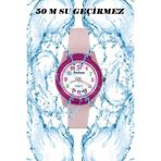 Çocuk Kol Saati Su Geçirmez Rodium Analaog (8817)-(PEMBE-FUŞYA) - Pembe - Fuşya
