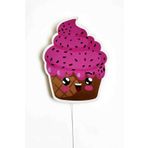 Çocuk Odası Bebek Odası Led Işıklı Cupcake Baskılı Mdf Duvar Süsü