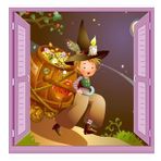 Çocuk Odası Bebek Odası Pencere Poster Duvar Kağıdı Altınlar