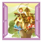 Çocuk Odası Bebek Odası Pencere Poster Duvar Kağıdı Kuş Evi