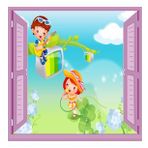 Çocuk Odası Bebek Odası Pencere Poster Duvar Kağıdı Şarkıcı