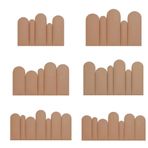 Çocuk Odası Çarpışma Önleyici 3D Duvar Koruyucusu, Döşemeli Paneller Çıkartmalar 35 mm Kalınlık, Açık Kahverengi Başlık Duvar Çıkartmaları, 200 x 90 cm, Dekorasyon