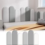 Çocuk Odası Duvar Koruması - Yumuşak 3D Yapışkanlı Yatak Başlığı, Bebek Odası, Çocuk Odası, Öğrenci Odası için Darbeye Dayanıklı Duvar Panelleri, 160 x 60 cm, Remo Dekorasyonu