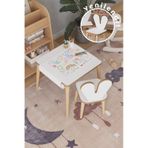 Çocuk Oyun Aktivite Masası 45x45 Cm - Kağıt Rulo Set - Montessori Sandalye Çalışma Masası Çok Renkli