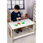 Çocuk Oyun, Aktivite ve Etkinlik Masası, Beyaz 18mm 1.Sınıf MDF (Çekmecesiz)