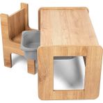 Çocuk Oyun, Aktivite ve Etkinlik Masası, Ceviz-Gri, 18MM 1.sınıf Mdf - 73 x 44 x 44 cm - Ceviz - Gri