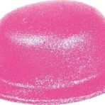 Çocuk Pembe Renk Simli Melon Yuvarlak Parti Şapkası 24x26 cm