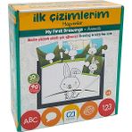 Çocuk Puzzle 40 Parça Ilk Çizimlerim Hayvanlar - Mavi Su Dünyası
