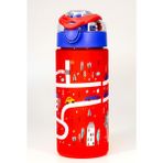 Çocuk Su Matarası Tritan Pipetli Su Şişesi Geniş Ağız Yol Okul Suluğu Bpasız 500 ml Kırmızı T0108 - 1 Adet
