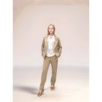 Çocuk Takım Elbise – Blazer Ceket, Şifon Bluz ve Yüksek Bel Pantolon 3'lü Şık KOMBIN-TKM-2004 - 11 - 12 Yaş - Krem