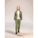 Çocuk Takım Elbise – Blazer Ceket, Şifon Bluz ve Yüksek Bel Pantolon 3'lü Şık KOMBIN-TKM-2004 - 11 - 12 Yaş - Yeşil