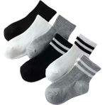 Çocuk Tenis Spor Çorabı Unisex 6'çift - Asorti - 9 - 10 Yaş
