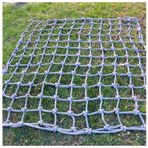 Çocuk Tırmanma Kargo Çerçeve Ağı - 3x4m Halat Merdiven Güvenlik Ağı, Ağaç Evler, Oyun Alanları, Açık Hava Macera ve Eğlence Aktiviteleri için, Dayanıklı, Kurulumu Kolay, Aktif Oyun için Mükemmel