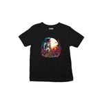 Çocuk Tişört Astronaut And Flowers Mint Yeşili 5-6 Yaş