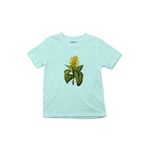 Çocuk Tişört Botanical Vintage Floral Vintage Mint Yeşili 6-7 Yaş
