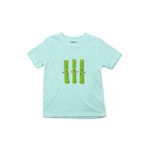 Çocuk Tişört Cute Celery Sticks Trio Cartoon Vegetables Mint Yeşili 6-7 Yaş