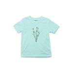 Çocuk Tişört Flowers Mint Yeşili 5-6 Yaş