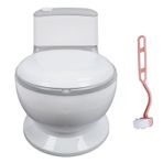 Çocuk Tuvalet Çocuk Dostu Lazımlık Ayarlanabilir Çıkarılabilir Taşınabilir Bebek Eğitim Tuvalet, Temizlenmesi Kolay, Geziler İçin, Seyahat (GRAY)