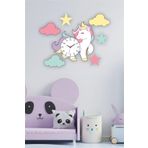 Çocuk ve Bebek Odası Unicorn Ahşap Duvar Saati