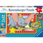 Çocuk Yapbozu 05575 - Macera Çağırıyor! - 2 x 12 Parça Disney Yapbozu, 3 Yaşından Büyük Çocuklar Için
