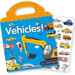 Çocuklar 2-4 Için Yeniden Kullanılabilir Çıkartma Kitabı, Araç Kamyon Çıkartmaları Eğitici Öğrenme Oyuncakları Seyahat Çıkartmaları Yürümeye Başlayan Kız Erkek Yaş 2+ Doğum Günü He (Yurt Dışından) - Renkli