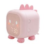 Çocuklar Dijital Çalar Saat Gece Işıkları Uyku Eğitmeni 2 Alarm 6 Zil Sesleri Zaman Sıcaklık Göstergesi Ses Kontrolü Erteleme Fonksiyonu ile 1500mAh Pil Uyandırma Başucu Erkek Kızlar Doomun