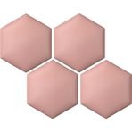 Çocuklar için 3D Altıgen Duvar Pedi - Kendinden Yapışkanlı Yatak Başlığı Dekoratif Paneller, 2/3/4 Parça Paketler, Darbeye Dayanıklı Köpük, Koyu Pembe, Oturma Odası için Mükemmel, 25 x 2