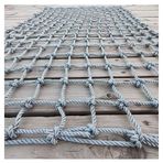 Çocuklar için Açık Hava Tırmanma Ağı 2 x 4 m, Oyun Alanları için Çift Katmanlı Güvenlik Ağı, Dayanıklı Tırmanma Bitkisi Ağı, Bahçe Oyunları için İdeal, 6 mm Örgü x