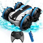 Çocuklar için Amfibi Uzaktan Kumandalı Araba, 5-12 Yaş Arası Erkek Çocukları İçin Oyuncaklar, 2.4Ghz Su Geçirmez RC Akrobasi Arabası RC Tekne, 4WD Off Road Doğum Günü Hediyesi Su Plaj Havuzu Oyuncakla