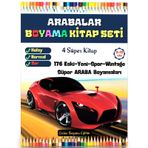Cocuklar Icin Arabalar Boyama Kitap Seti (4 Kitap)
