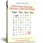 Çocuklar İçin Çoklu Sayı Saymayı Öğreten Labirent Kitabı - Enine Boyuna Eğitim
