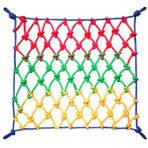Çocuklar için düşmeye karşı güvenlik ağı, açık hava oyunları için naylon halat, ağaç evi için örgü (1 x 1 M/3 x 3 FT) – Güvenli bir oyun süresi için ideal! Yem aksesuarı