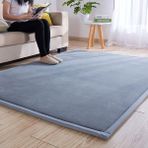 Çocuklar için Gümüş Gri Geniş Alan Halısı 2 cm Kalın Yumuşak Halı 200x300 cm Oyun Odası veya Kreş için Mükemmel Rahat Ev Dekoru Kaymaz Tasarım